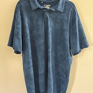 Under Armour Blue Polo Shirt Classic Style